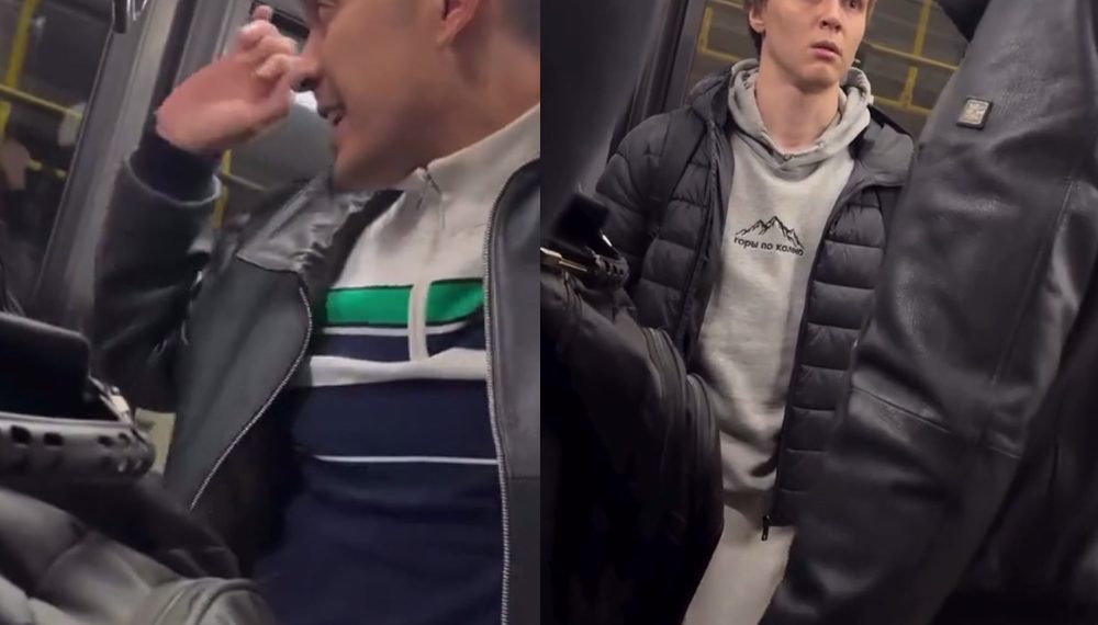 A puños en pleno metro.