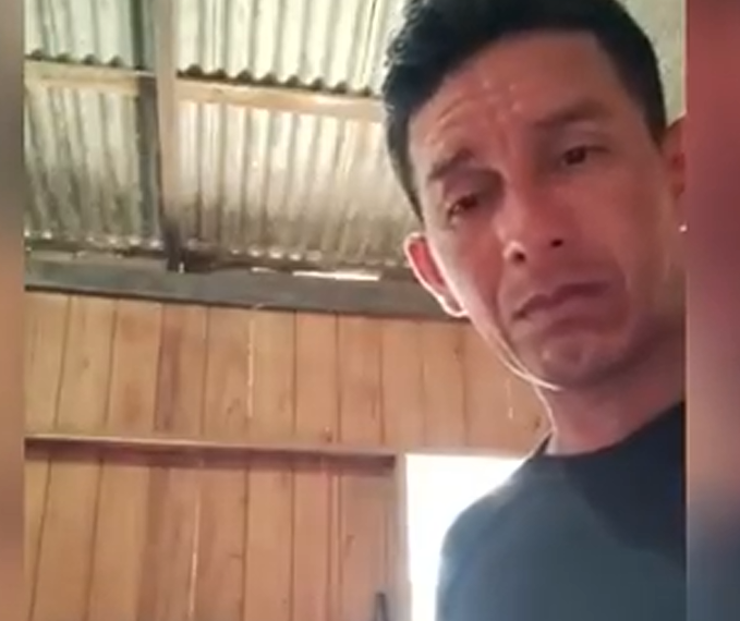 El mismo grabó sus últimos segundos.