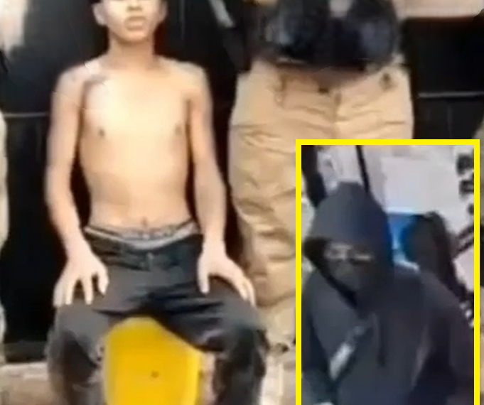 Capturado por haber robado en el pueblo.