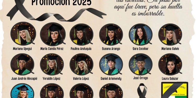 Dieciséis jóvenes sin vida