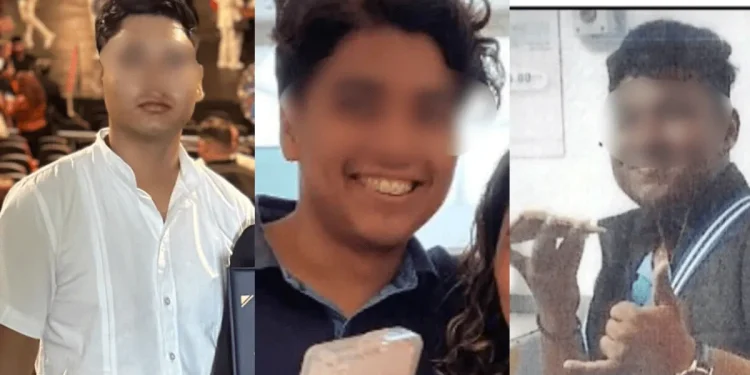 Tres Jóvenes sin vida