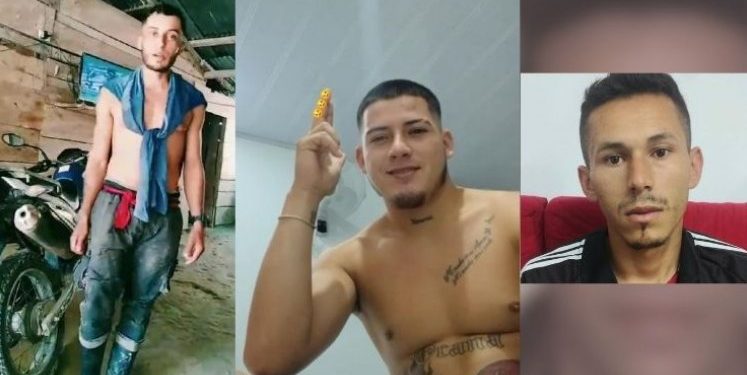 Edinson Durán Garay, Elisander Peinado Novoa y Jhon Freddy Pabón Reyes