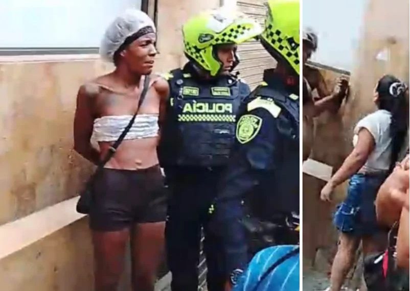 Una mujer entre cara y cuello