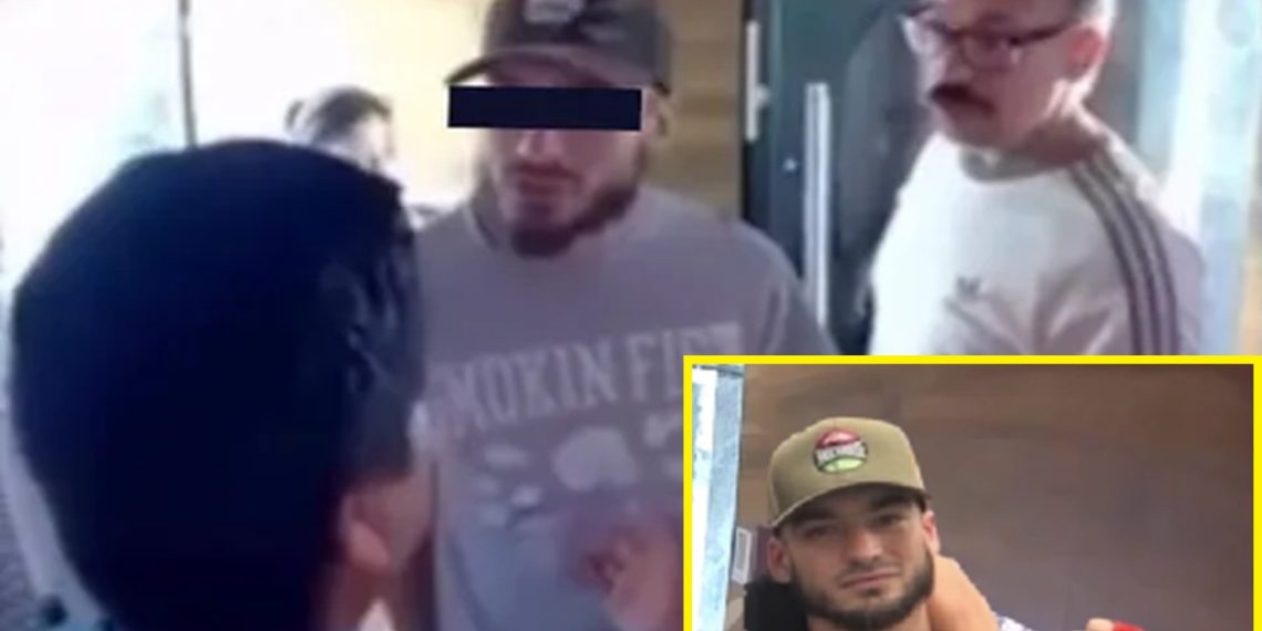 Un hombre a un seguridad