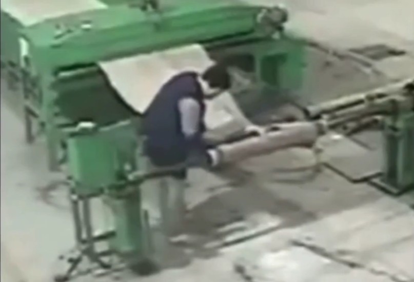 Trabajador de fábrica textil en China